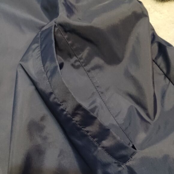 vintage adidas jacket Mens Size 2XL Navy Zip Button Parka - Picture 7 of 15